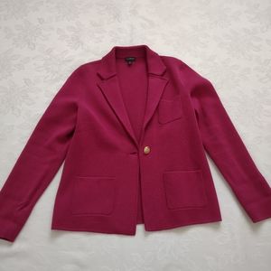 Talbots notch collar sweater jacket cardigan With Pockets